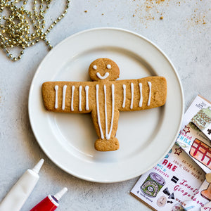 Angel of the North Gingerbread Recipe Teatowel