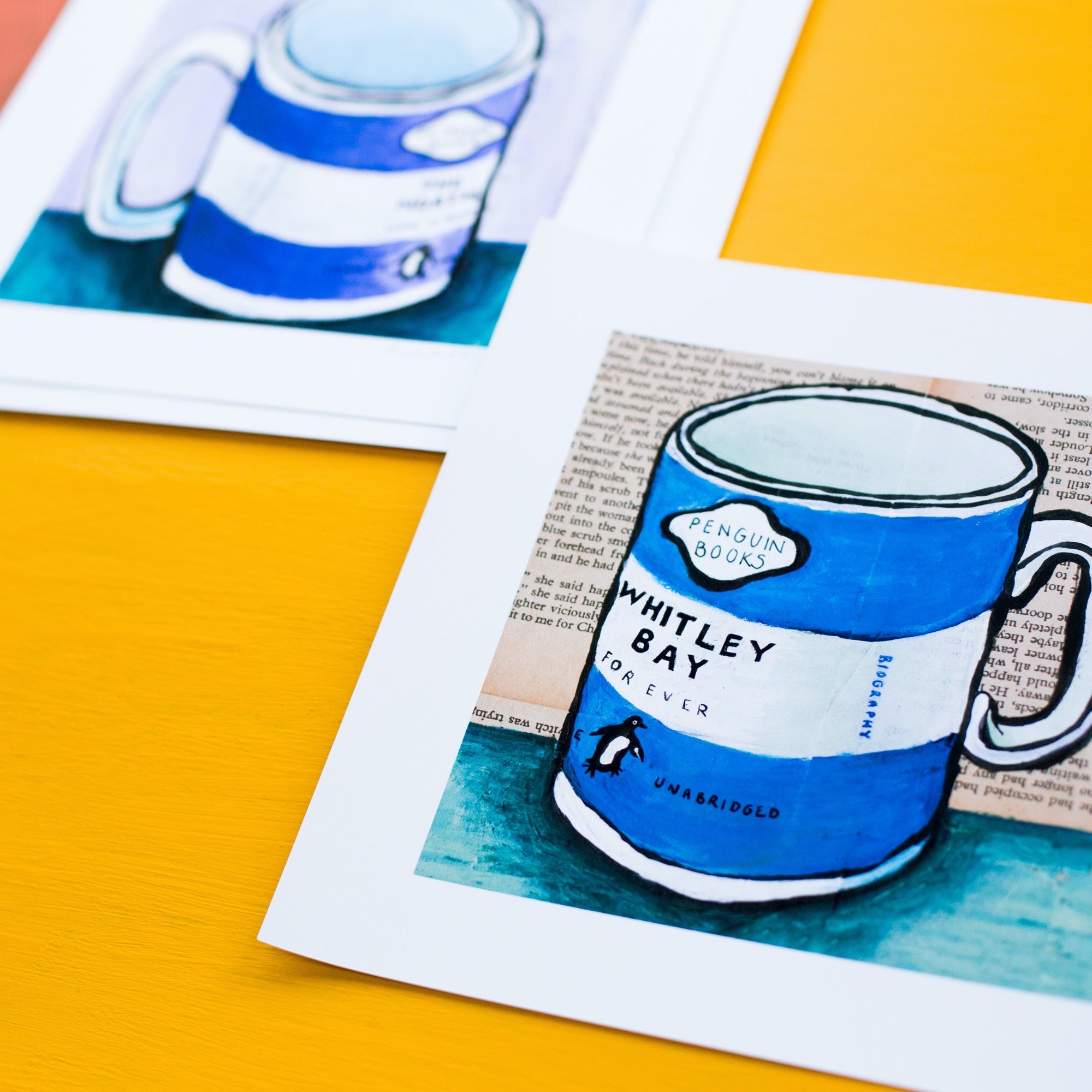 Whitley Bay- Penguin Mug Print
