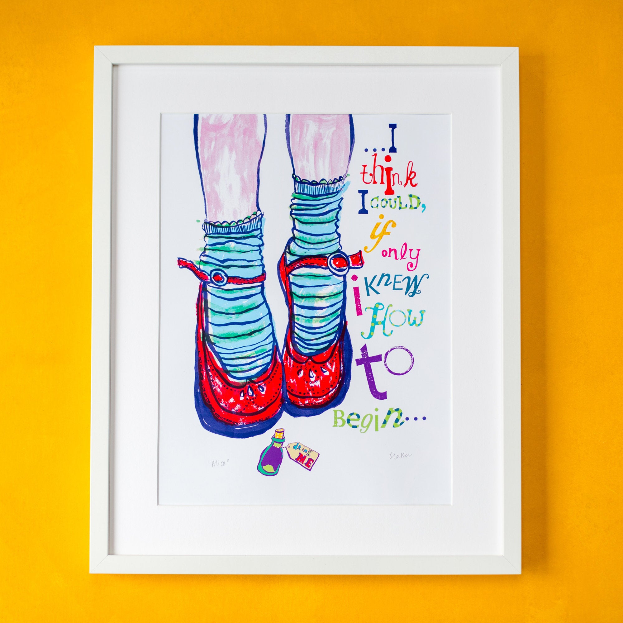 'Alice' print – inspired by Alice in Wonderland