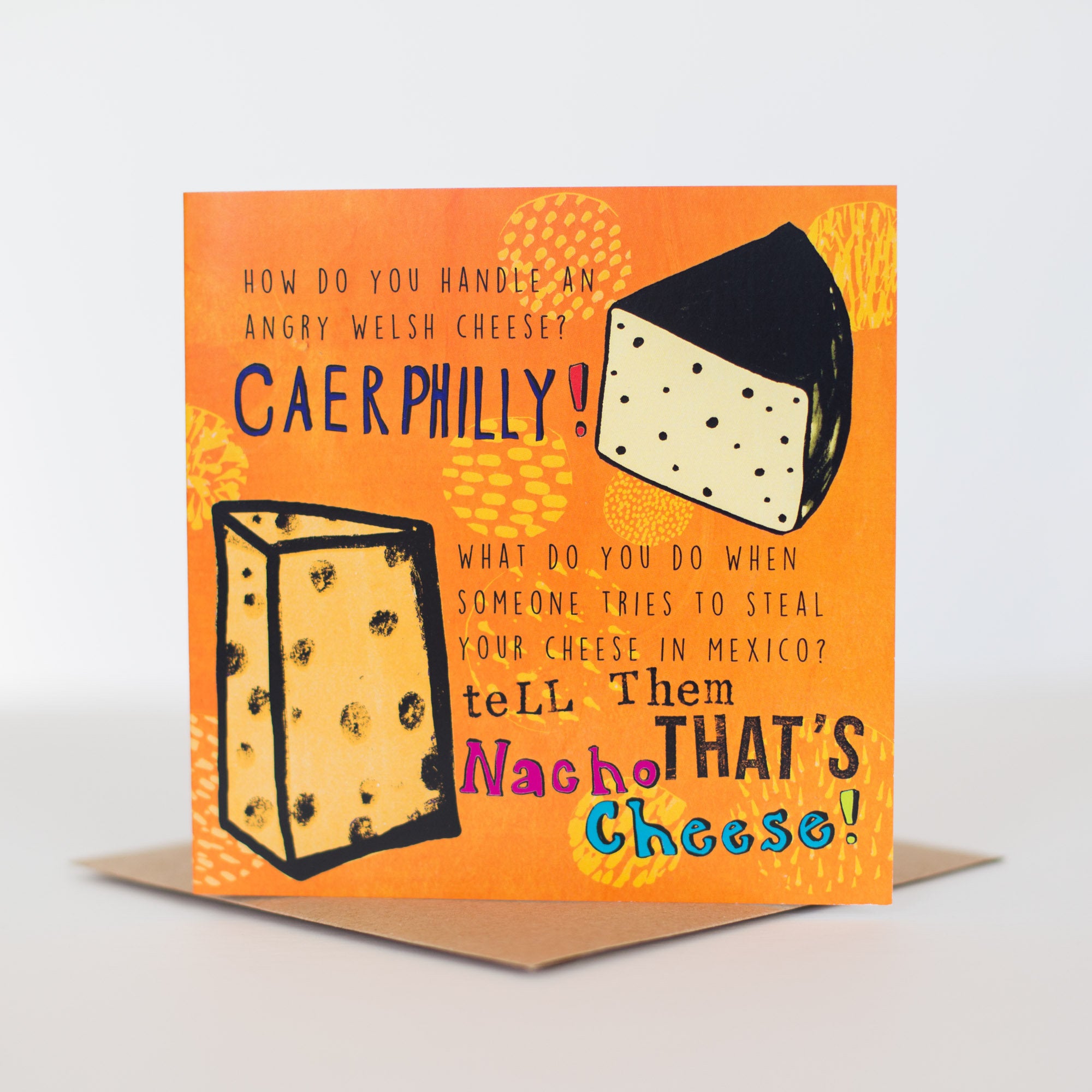 4 Cheese Joke Greetings Cards