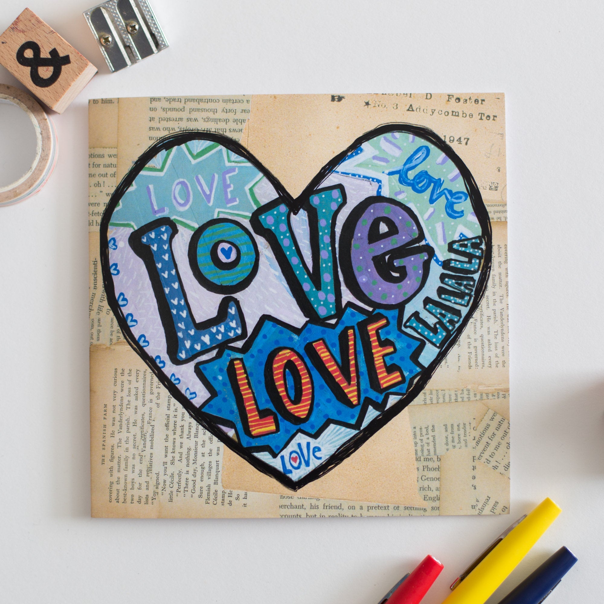 'Love' Greetings Card