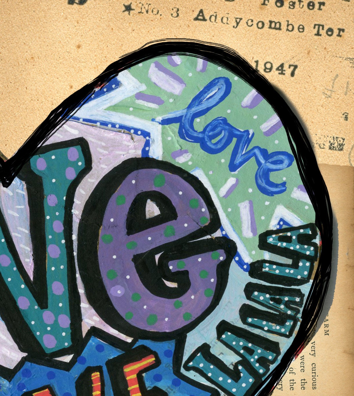 'Love & Mess' Greetings Card