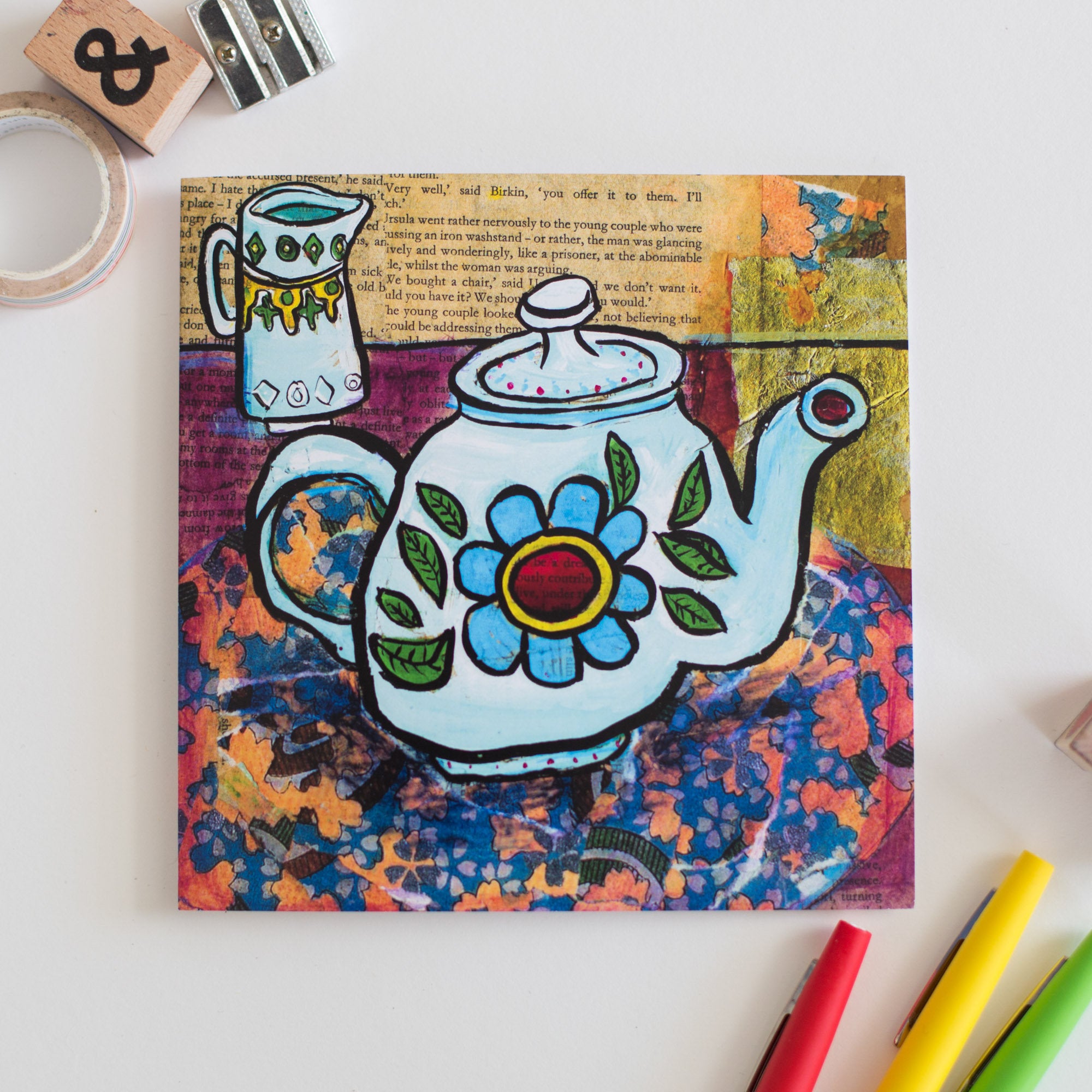 Lovely Teapot Greetings Card