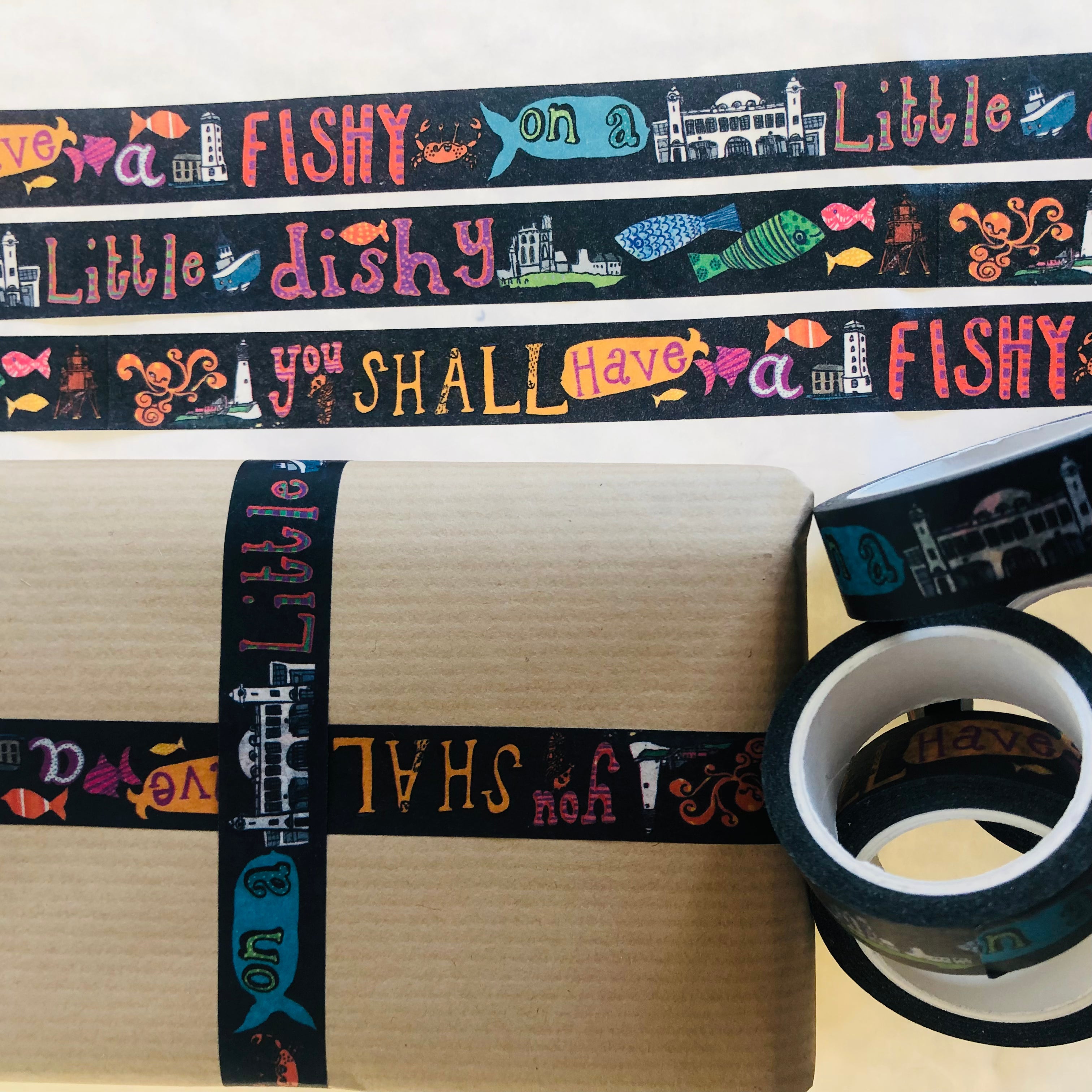You Shall Have a Fishy on A Little Dishy Washi Tape