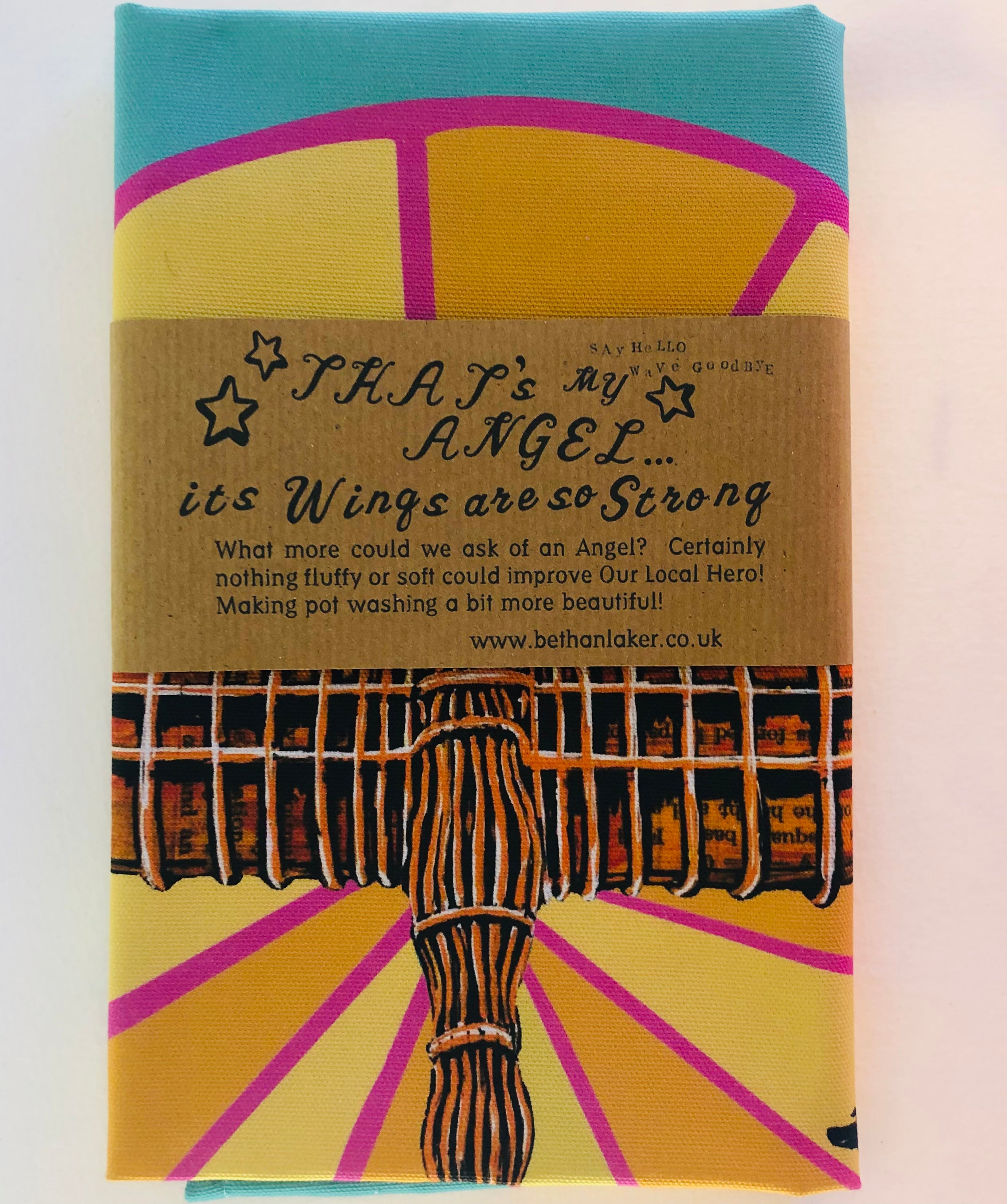 ‘That’s my Angel…It’s wings are so strong’ 100% Cotton Tea Towel